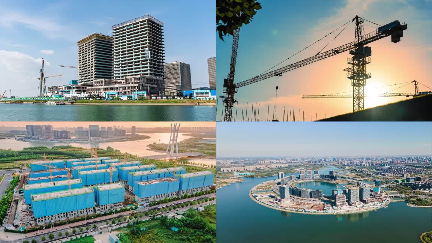 郑州金东区融岛建设工地延时城市建设