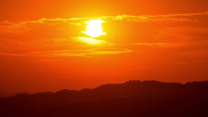 日落 晚霞夕阳 太阳落山