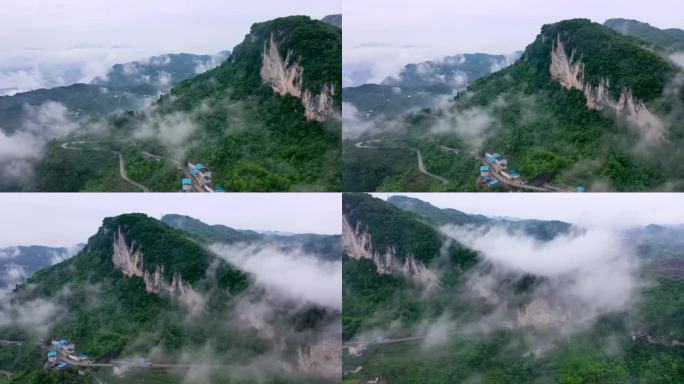 雨后的宜昌三斗坪风光