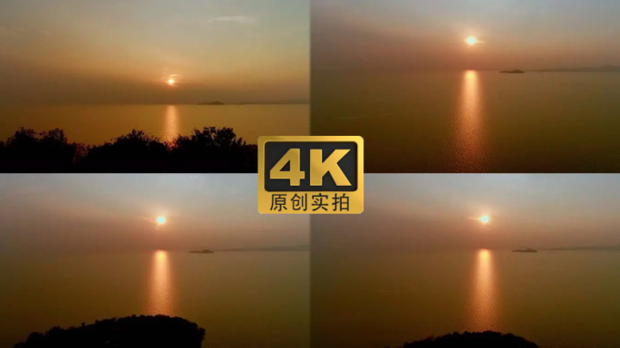 4K-太湖夕阳美景