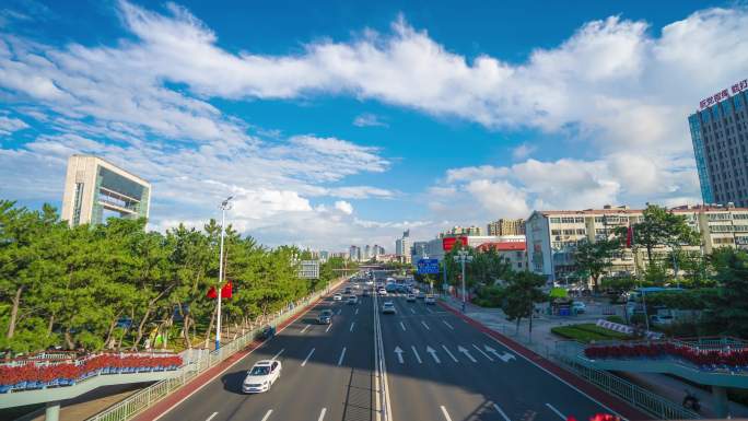 威海城市车流延时