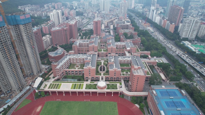 深圳中学泥岗校区航拍