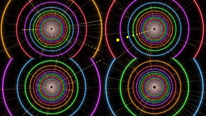 4K粒子圆形空间感穿梭彩色8