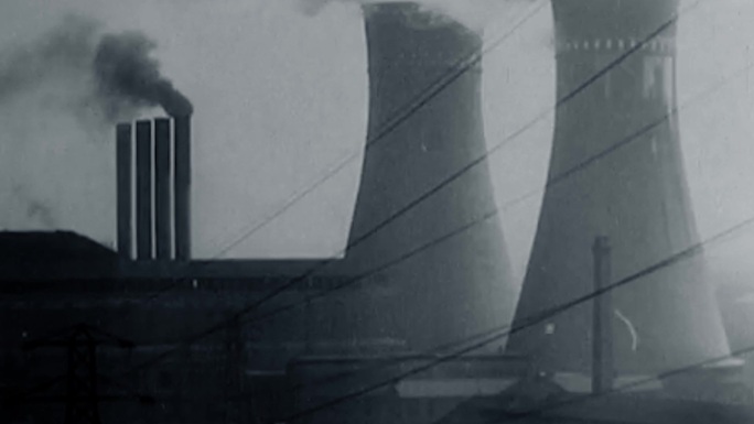 50年代60年代工厂大气污染煤炭发电厂