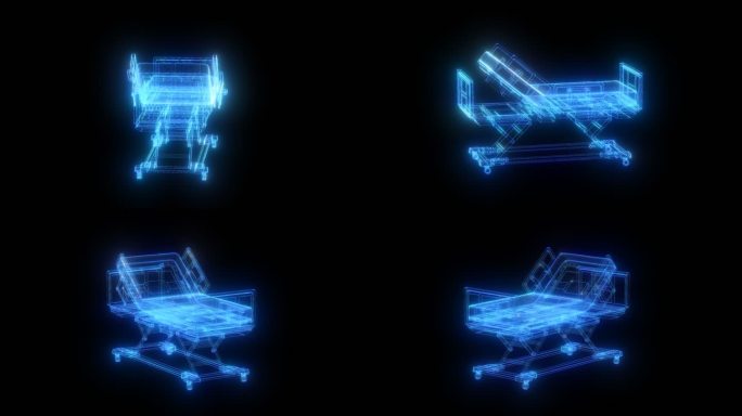 发光全息多功能医疗护理床通道素材