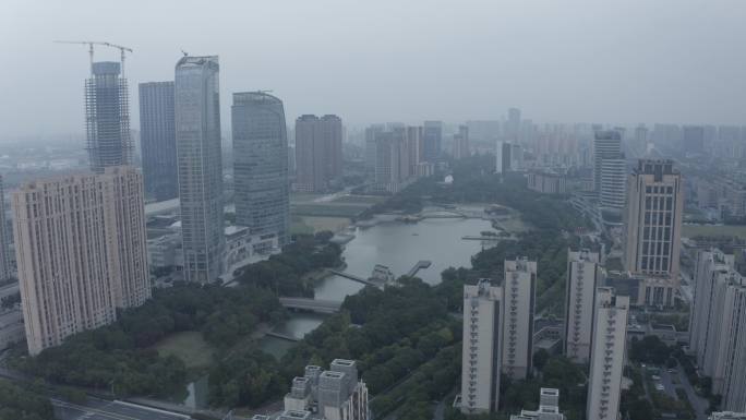 「有版权」航拍昆山花桥城市建筑合集4K