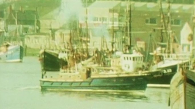 70年代泰晤士河渔船渔民