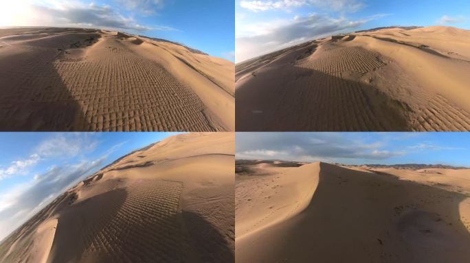 沙漠画面翻转航拍