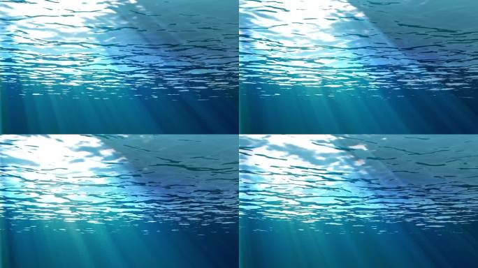 水下光线海底阳光射线背景素材