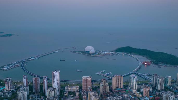 珠海日月贝海上歌剧院贝壳建筑