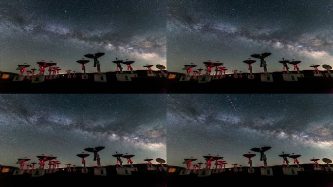 明安图天文台夏季银河星空延时