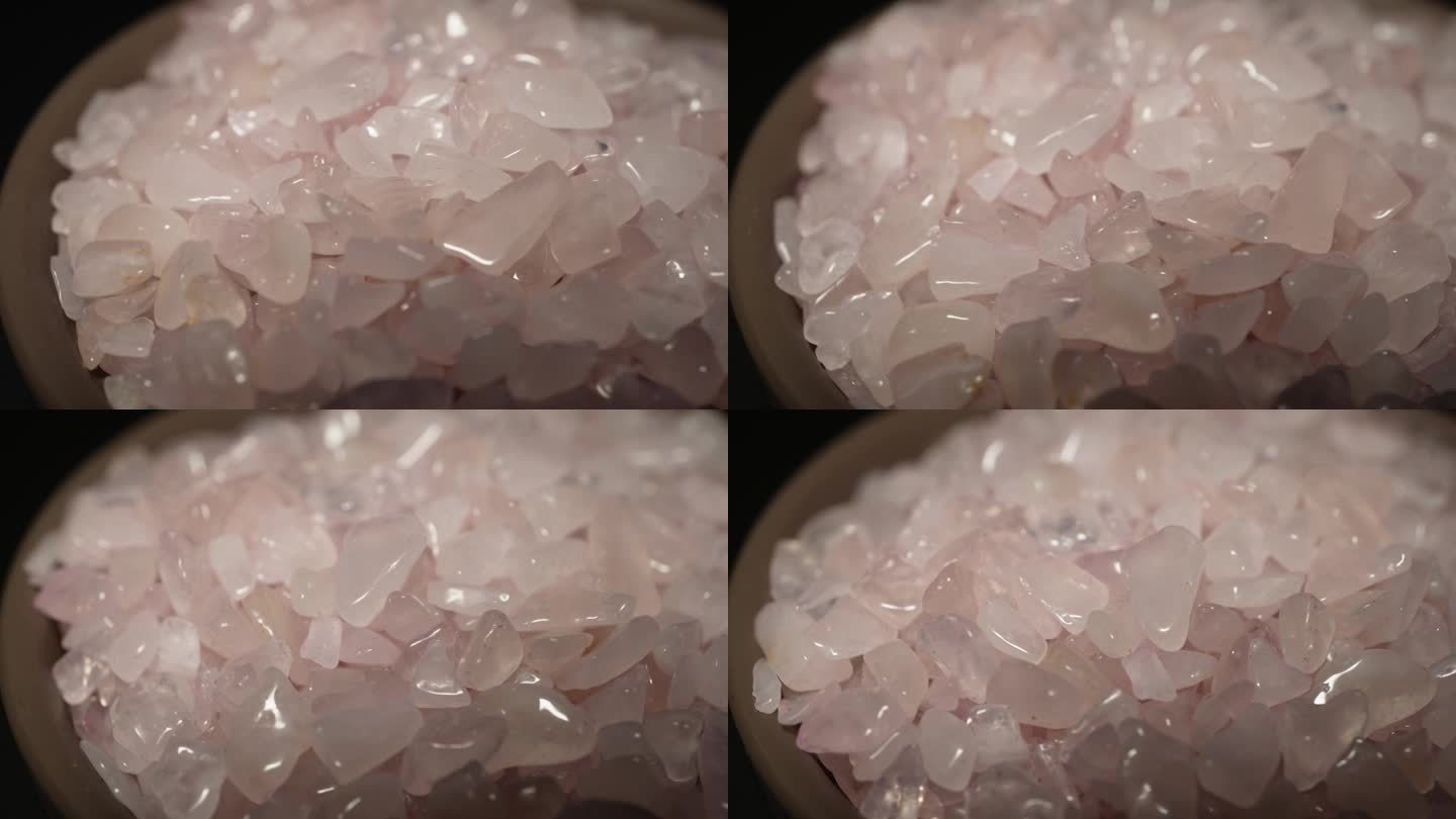 粉水晶能量石矿石水晶矿