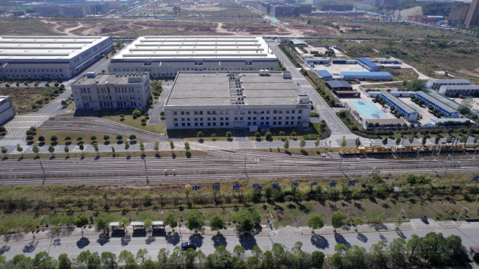 5.4K中国通号长沙产业园航拍空镜