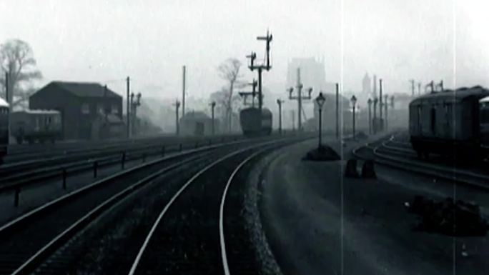 70年代蒸汽火车内燃机机车列车铁路