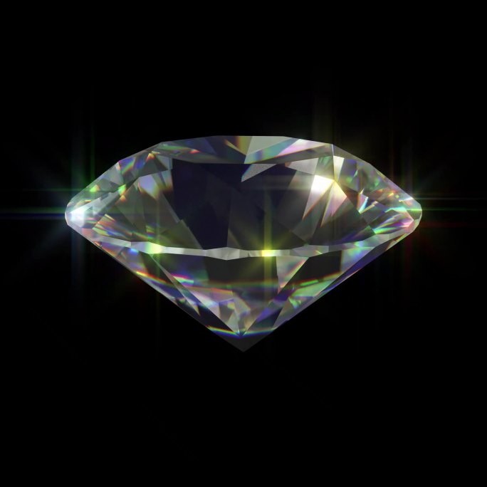 钻石闪烁光芒 循环 透明通道