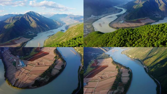 长江第一湾航拍4K