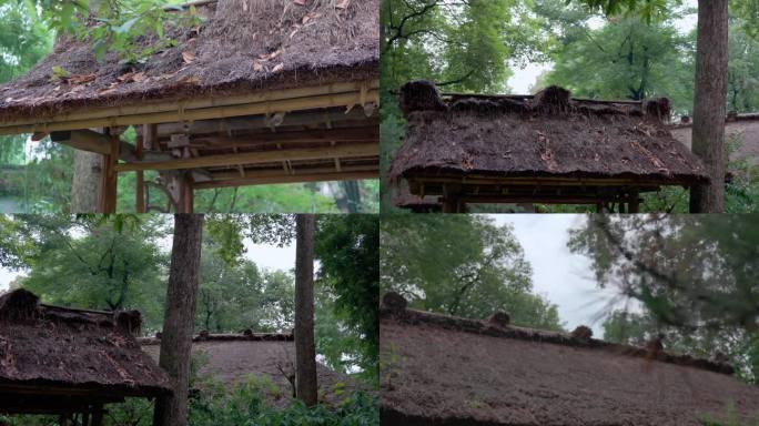 草屋草房草棚空镜