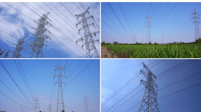 高压电网延时摄影