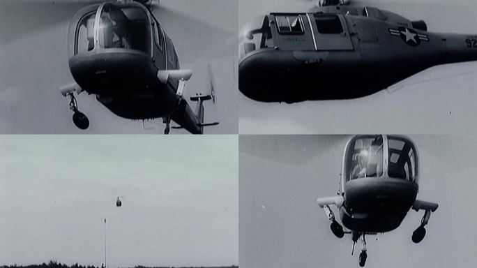 50年代直升机直升飞机
