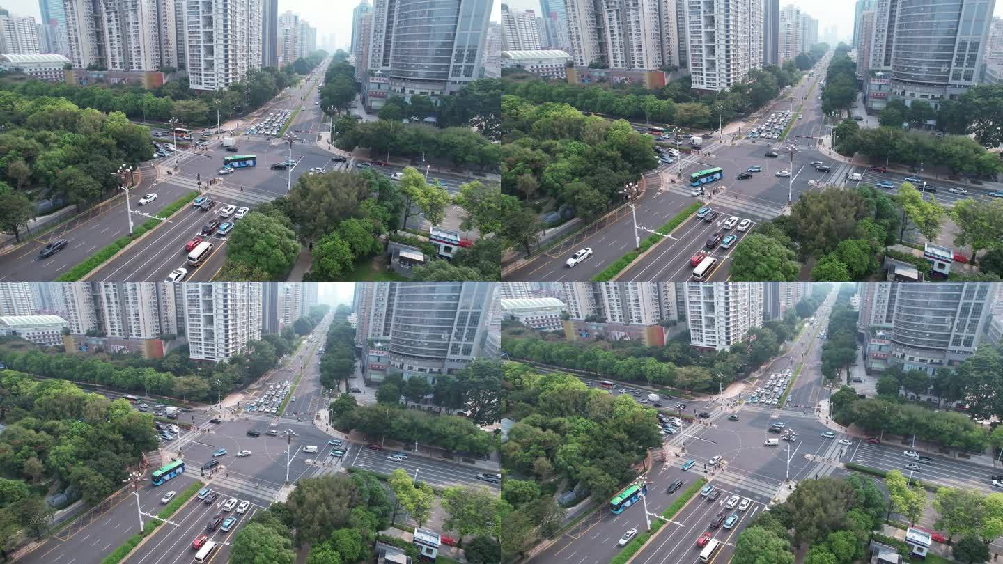 深圳城市交通建筑路口交通