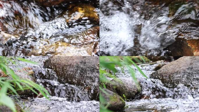 溪水 水源 水浪 浪花 高速流动的水