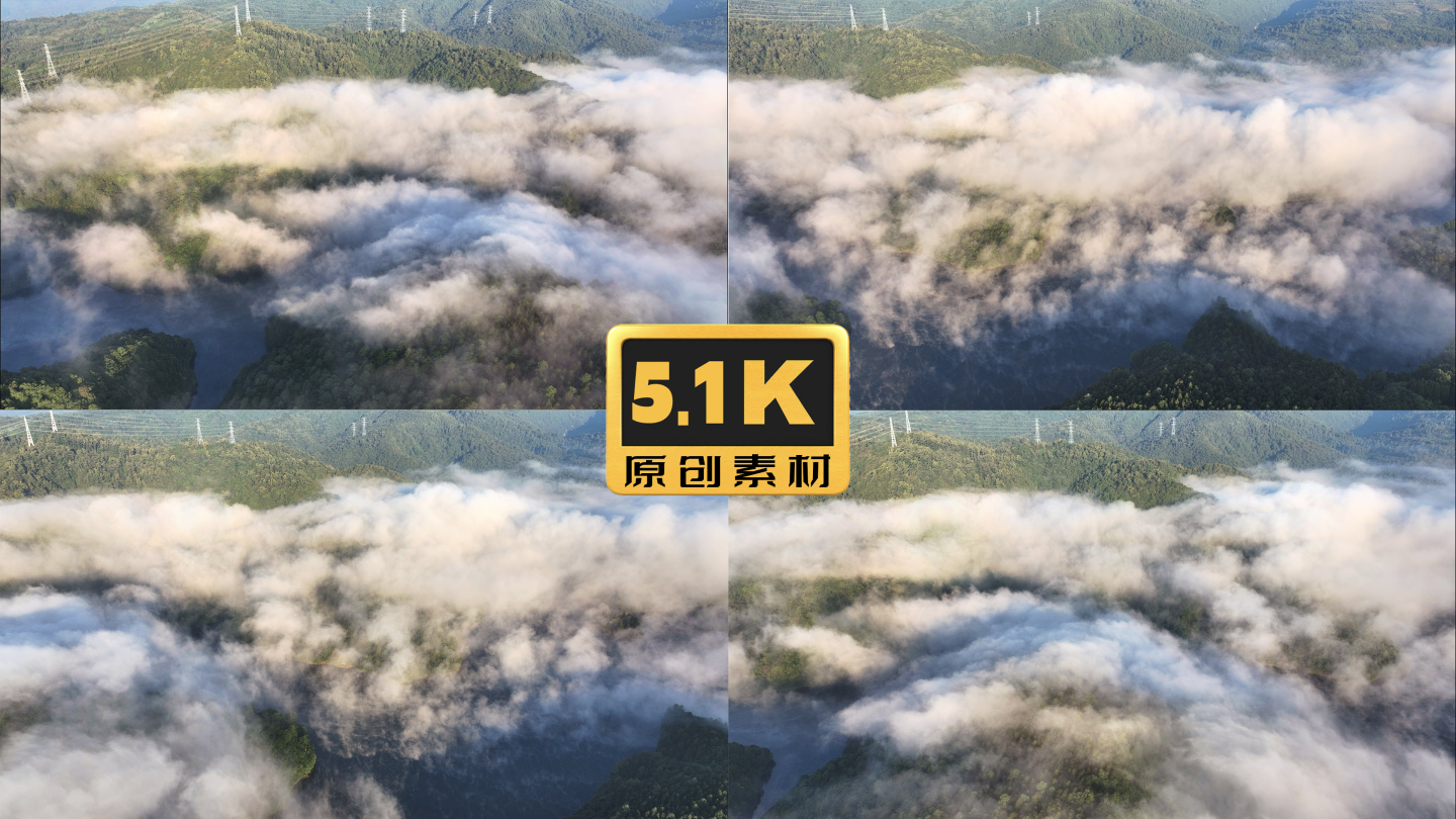 5K-云端俯瞰湖泊，昆明湿地航拍