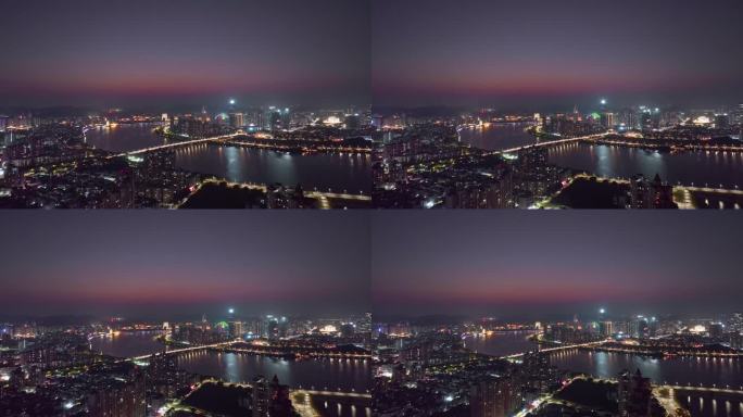 4K正版-航拍惠州东江沿岸夜景景观03