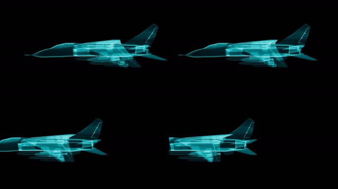 战斗机01歼击机元素 全息战斗机三维战斗