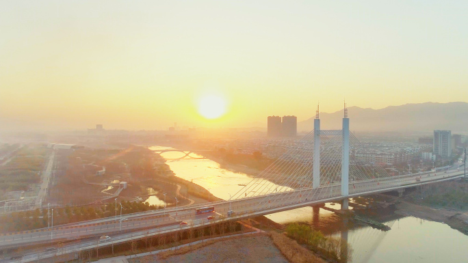 4K-浙江省义乌城市美景航拍