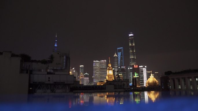 上海外滩夜景雨景50帧1