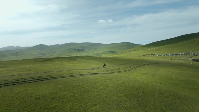 新疆那拉提草原 草原 空旷 美景