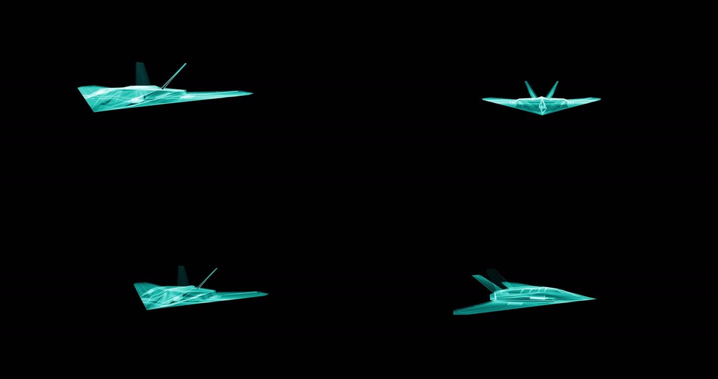 4款B2轰炸机飞机 运输机 （ae模版）