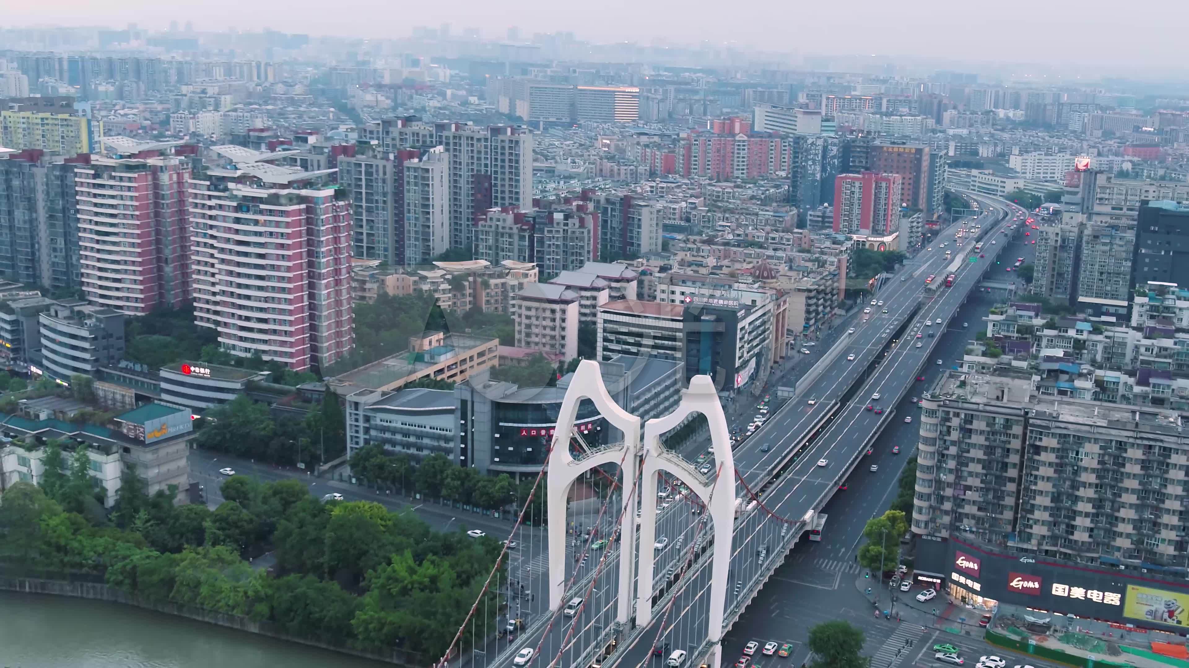 成都城市高架桥高清图片下载-正版图片501195697-摄图网