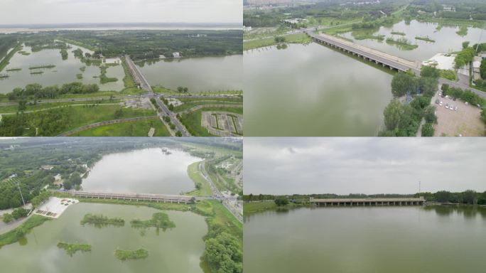 4K黄河大堤十八门闸水利工程