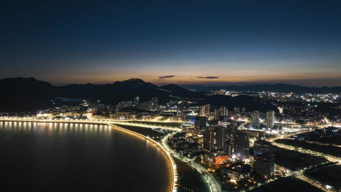 【高新区】航拍金山、情侣路夜景4k延时