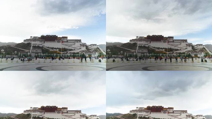 布达拉宫岩石 西藏文化 西藏风景布达拉宫