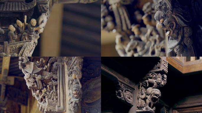 4K-木雕古建筑民俗文化