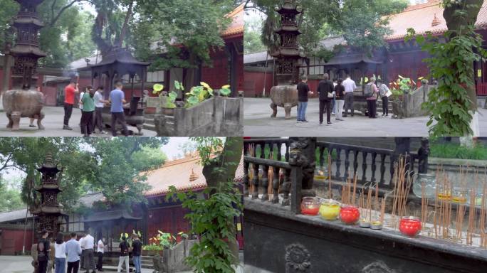 佛教寺庙香火 祈福 昭觉寺