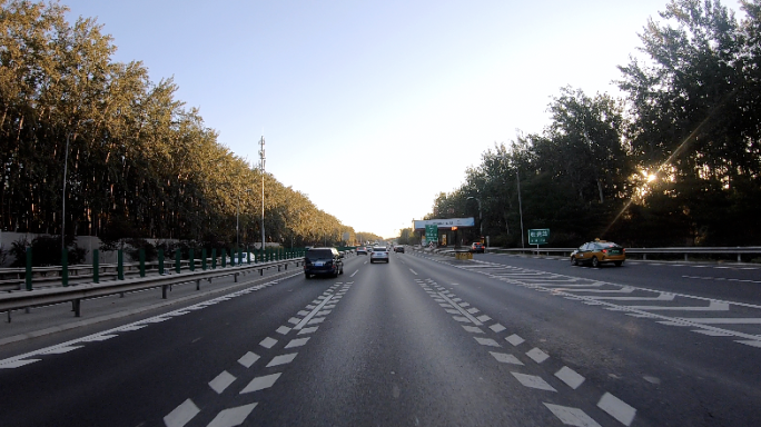 北京机场高速公路 沿途风景 第一视角开车