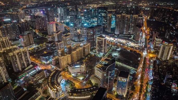 杭州临平夜景延时4k