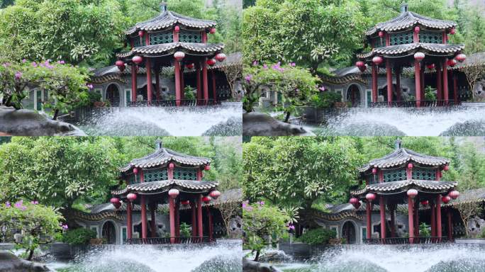 广东顺德传统中式建筑岭南园林清晖园景观