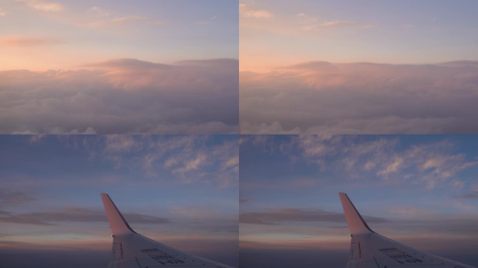 飞机上的风景云彩