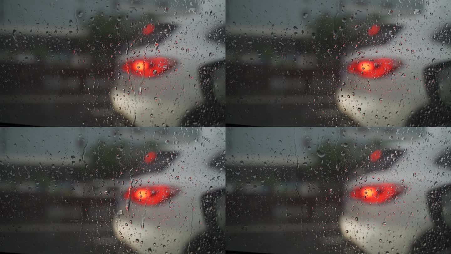 上海外滩雨景车窗下雨天50帧8