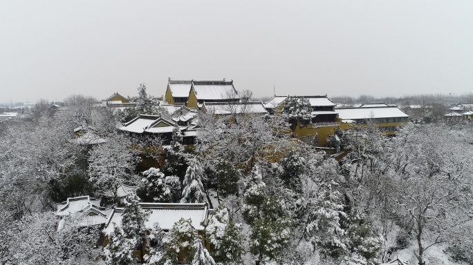 扬州观音山雪景