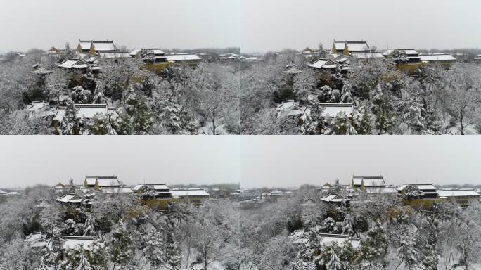 扬州观音山雪景