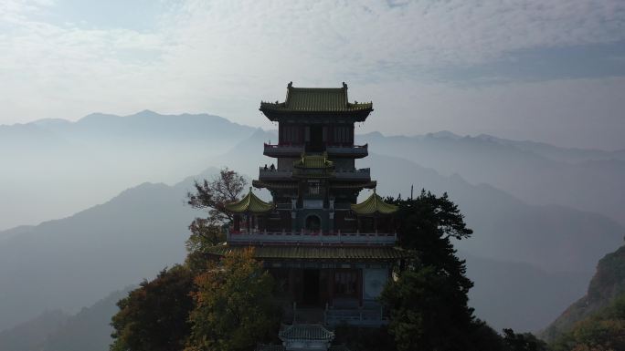 秦岭 翠华山 航拍 终南山 生态 自然