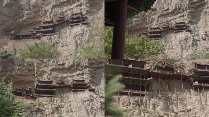 山西大同悬空寺地拍4K