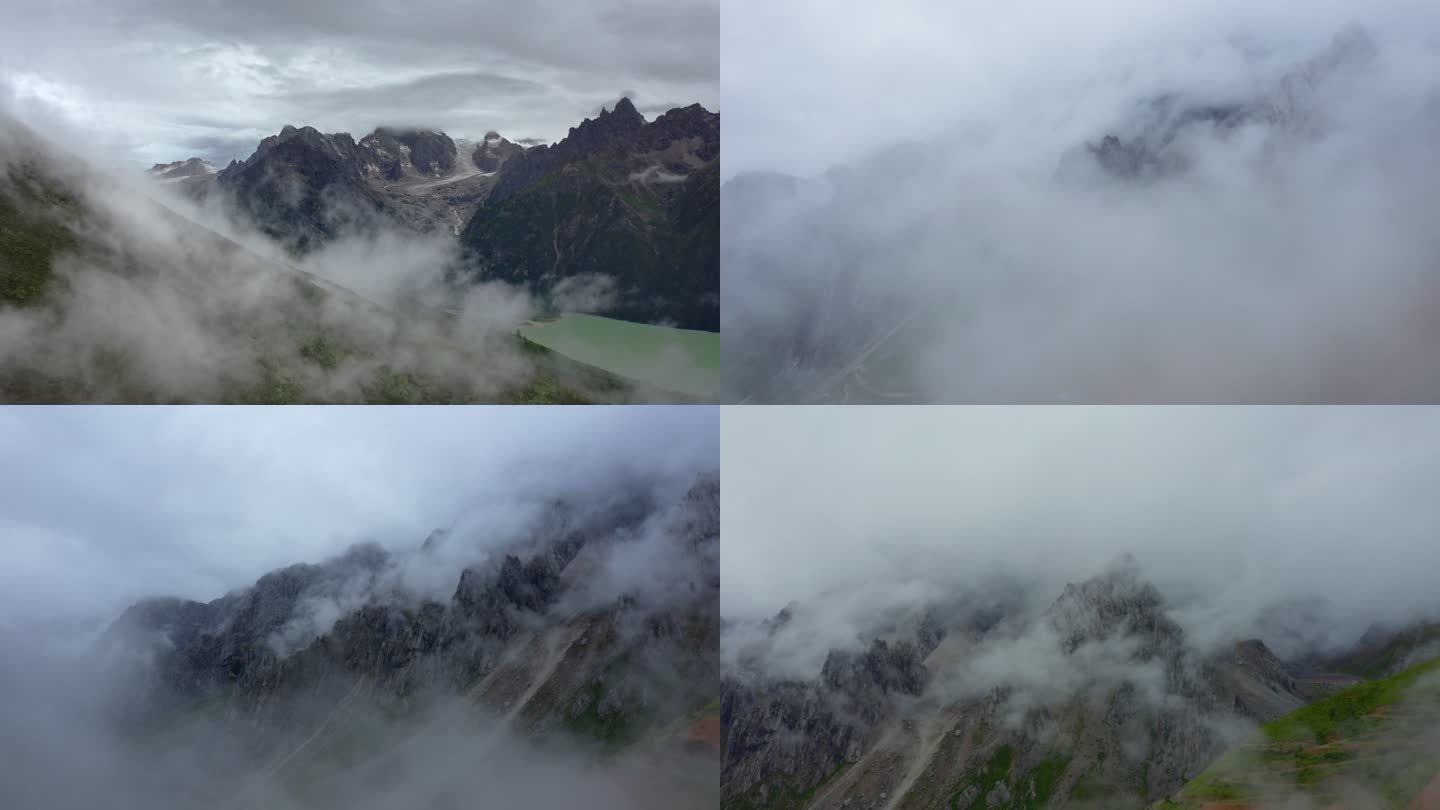 大气震撼 大自然森林云雾4K航拍