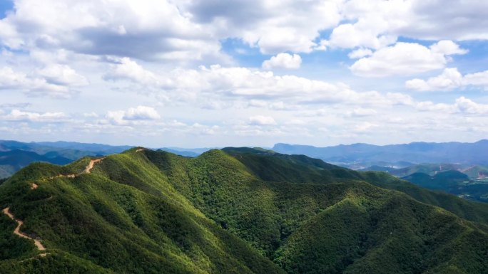 云南大山航拍延时视频