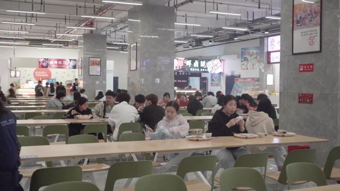 大学食堂 食堂阿姨 学生食堂 食堂用餐